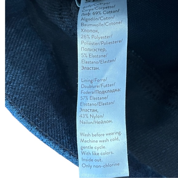 SPANX Jean-ish® Ankle Leggings Skinny Blue Denim Stretch Pull-on Women’s Size S - Picture 12 of 13